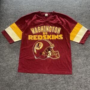 Vintage Washington Redskins Jersey T-Shirt Single Stitch USA Size Large 80s 90s